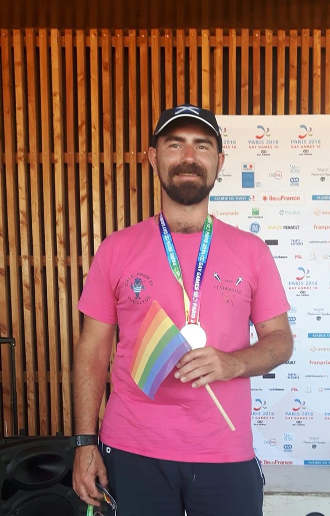 clydesdalearc's tweet photo. The Open 1x Gold Medalist @mikileedale 🏆🥇!! @GayGames #GayGames2018 #Paris2018 #GoldGoldGold #PrideOnTheClyde https://t.co/Dw7yrjHgqK