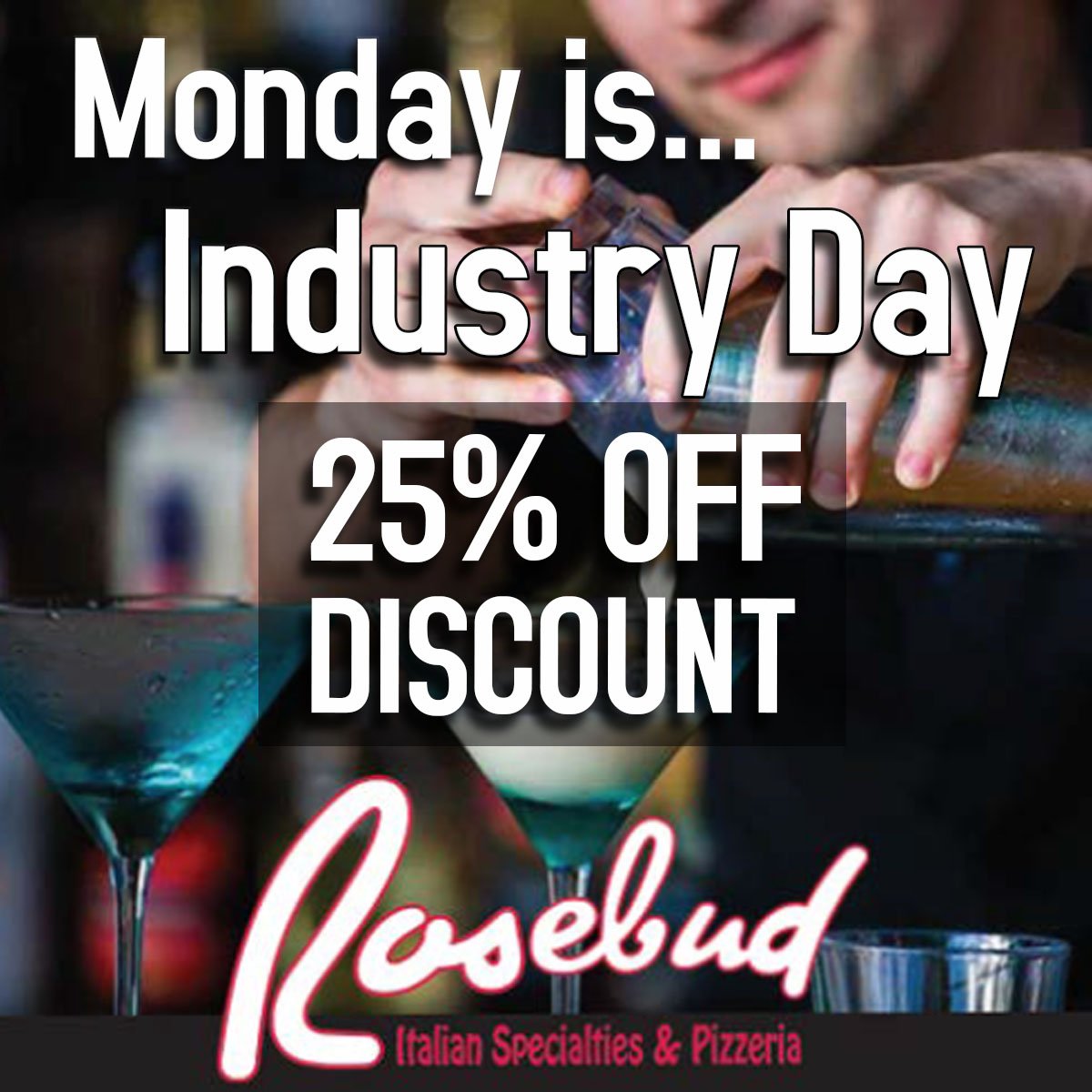 RosebudChicago's tweet photo. Monday is ...
Industry day at Rosebud Napervilleβ!
U have worked hard all wknd, now it's ur time to relax. Enjoy #IndustryDay - 25% off ur bill 2day!
Make ur resv now at: https://t.co/taukQjn5YO.
#MondayFunday #MondayMotivation #BestItalianFood #YourTableIsWaiting https://t.co/pbNFZhHXx5