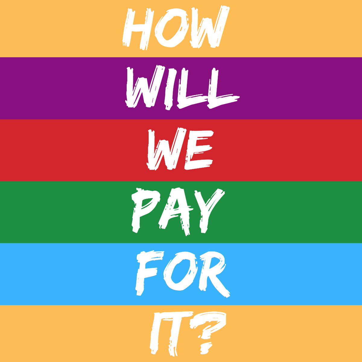 EvaBerZim's tweet photo. This question never comes up when we're giving trillion-dollar tax breaks to our wealthiest + corporations, bailing out Wall Street, or waging endless war.
But we're conditioned to ask it about any policy that benefits our own families.
#ChangeIsAChoice #VoteAug14 #EvaForLG https://t.co/hGmxhrucuM