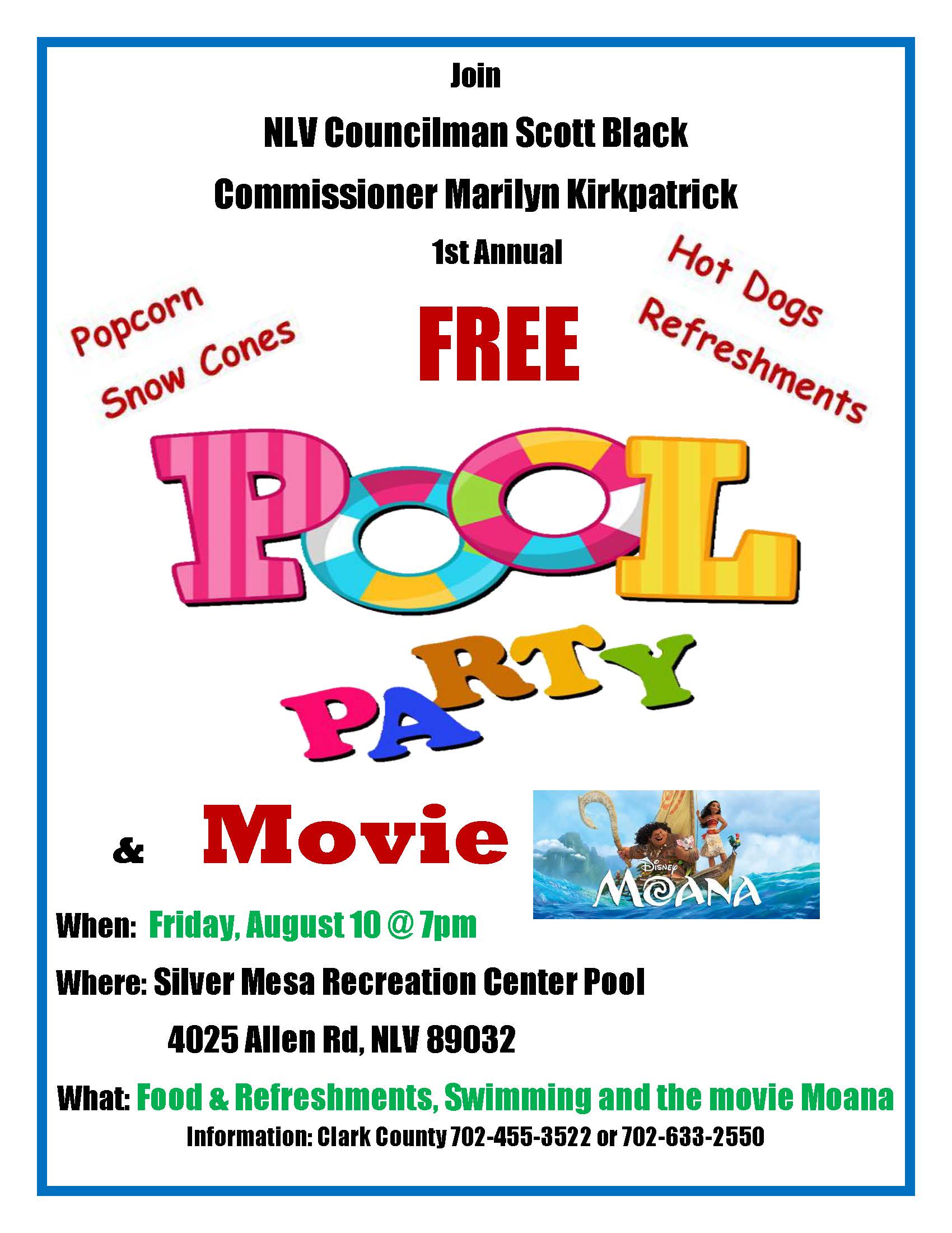 Plantación tuberculosis Proceso City of North Las Vegas on Twitter: "Looking to cool off? Join North Las  Vegas Councilman Scott Black and Clark County Commissioner Marilyn  Kirkpatrick at Silver Mesa Recreation Center TODAY for a