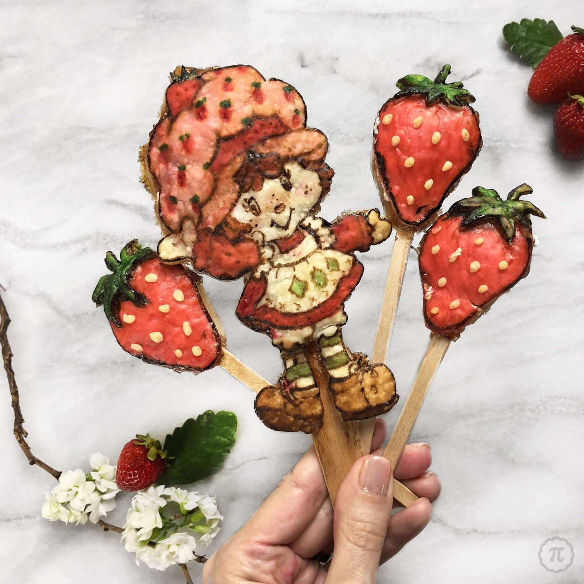ThePieous's tweet photo. #strawberryshortcake #piepops Which 80s toy would you like to see me bake up next? https://t.co/oBaL5J4TNI
