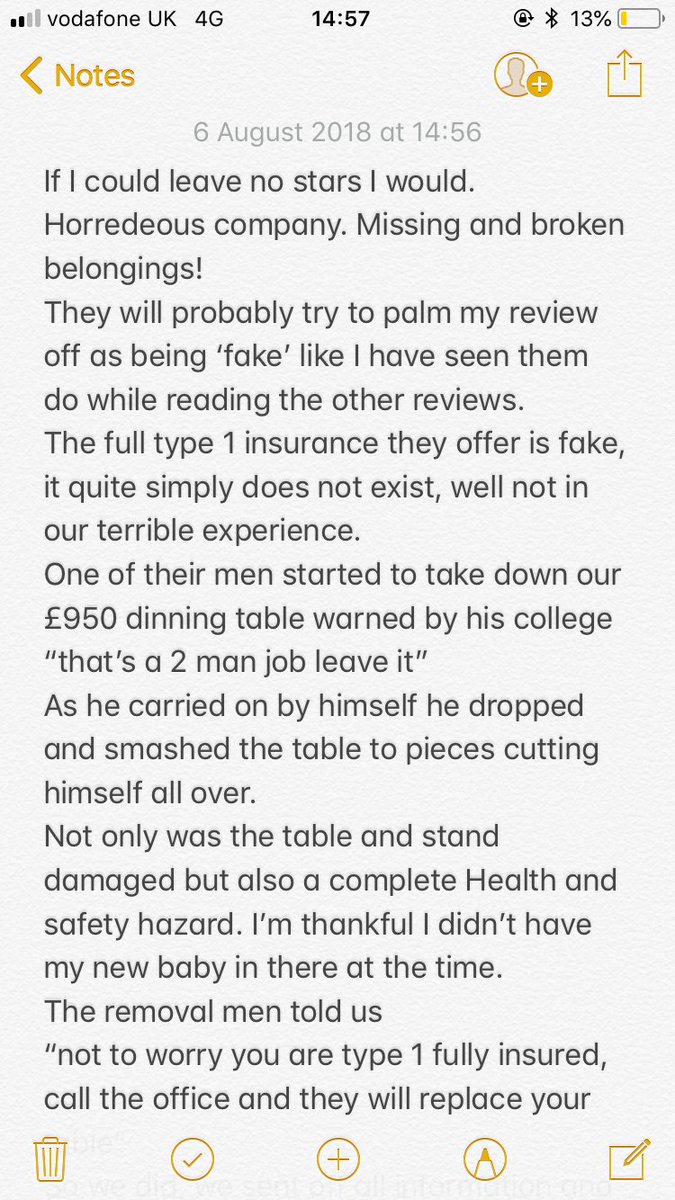 ELLAPALFREY's tweet photo. WARNING! Please read before you ever consider using the @littleremovals #awful #homeremovalsswindon #swindon #littleremovals Please re-tweet. #RT https://t.co/RgRpXSeMAP