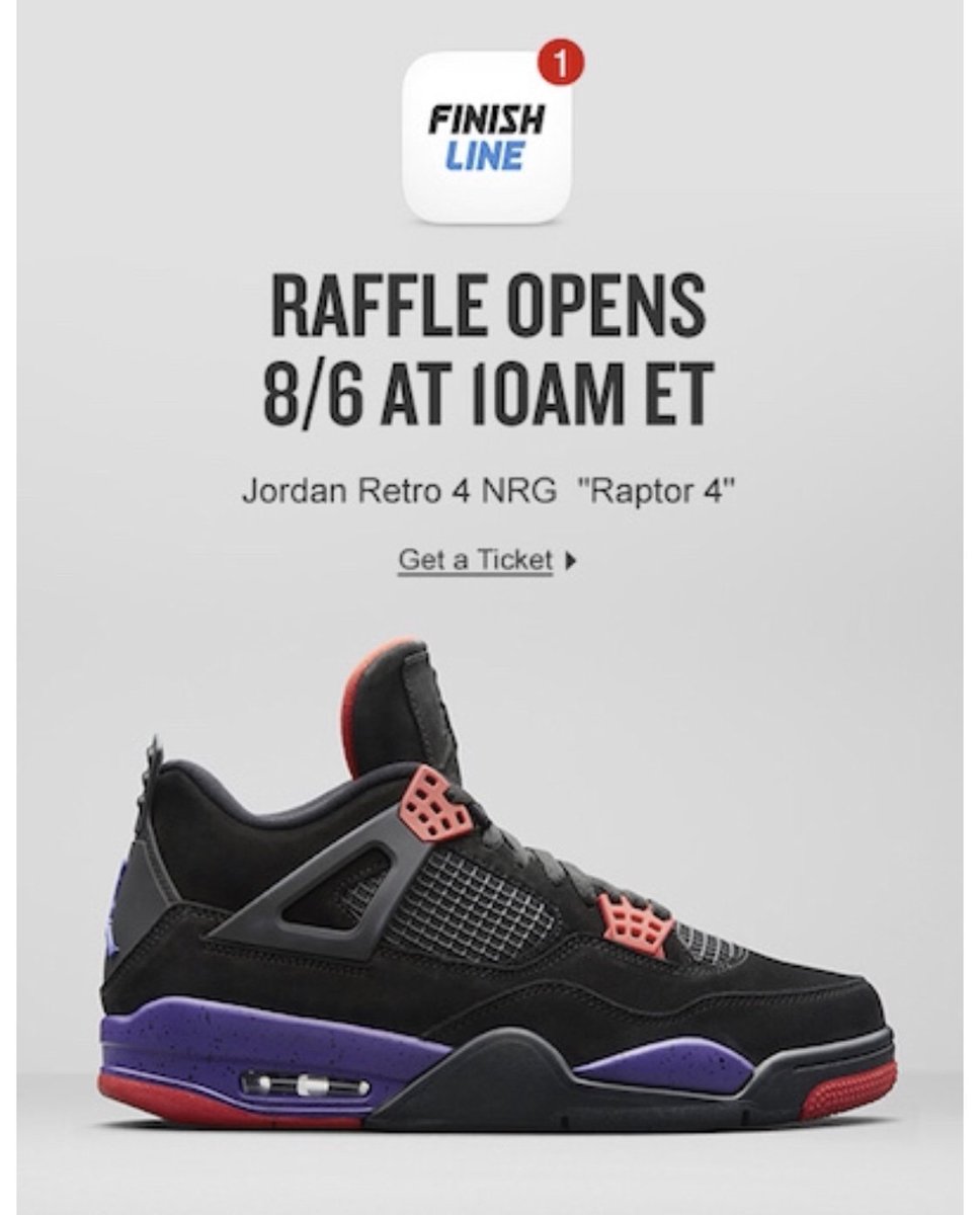 finish line jordan raffle