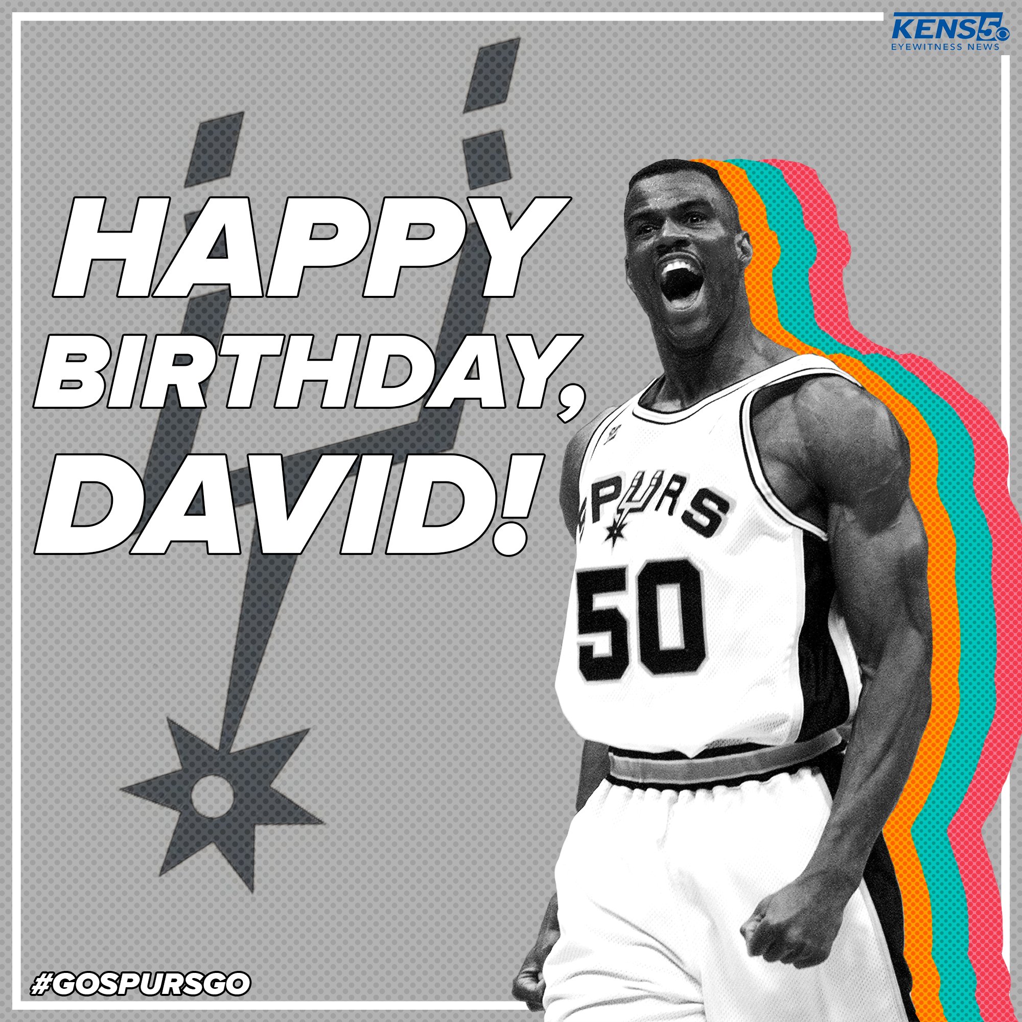 Let\s give The Admiral a birthday salute! Happy birthday, David Robinson! 