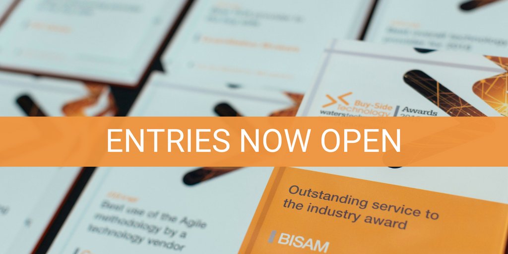 The 12th annual Buy-Side Technology Awards are now open for entry! For more information on how to enter and category criteria, please visit our website - events.waterstechnology.com/bstawards