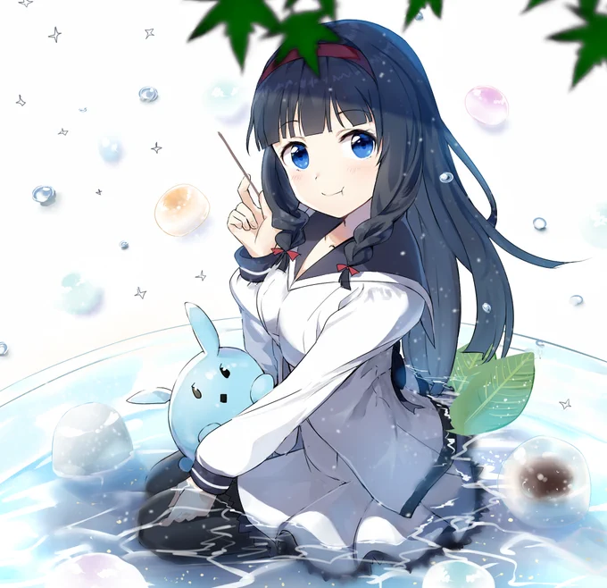 夏はやっぱり水まんじゅう
#放課後のプレアデス 