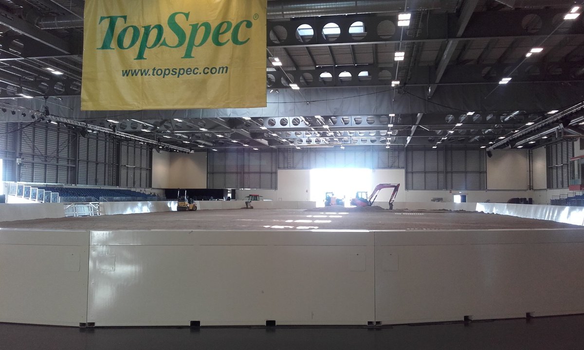 The arena is built, the floor is being laid, just waiting for the the crowds to arrive. <a href="/equifest/">Equifest</a> here <a href="/EofEarena/">eofearena</a> from 8th-12th August.