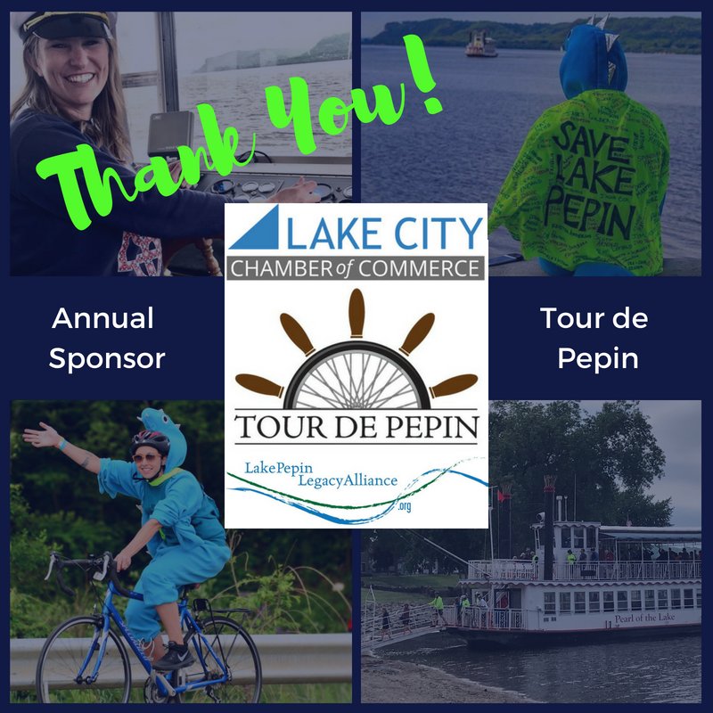 Thank you to the Lake City Chamber of Commerce, Tour de Pepin, and its thousands of registered cyclists! Every year, this event donates part of its proceeds to LPLA, making it one of our most important local sponsors. Plus, Michelle and Linda are the best.