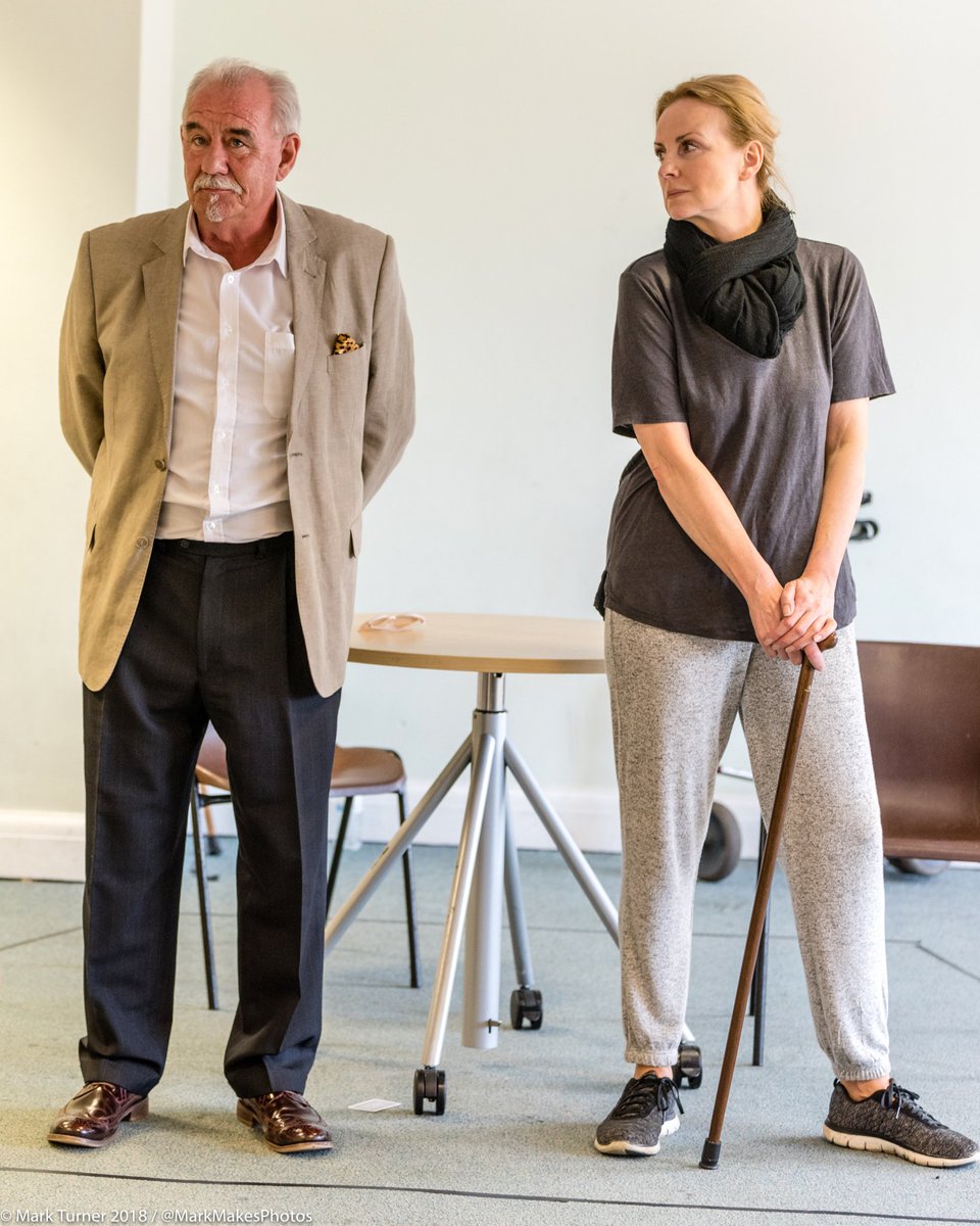 SwanageRep's tweet photo. The brilliant @MarkMakesPhotos joined us in #WaitingForGod rehearsals this week. See these hilarious characters in all their glory @mowlemtheatre from tomorrow, Tues 7th August, until Saturday. Tickets available from the box office or at https://t.co/roL2I1OfHD #MondayMotivation https://t.co/K3NIfKkSDT