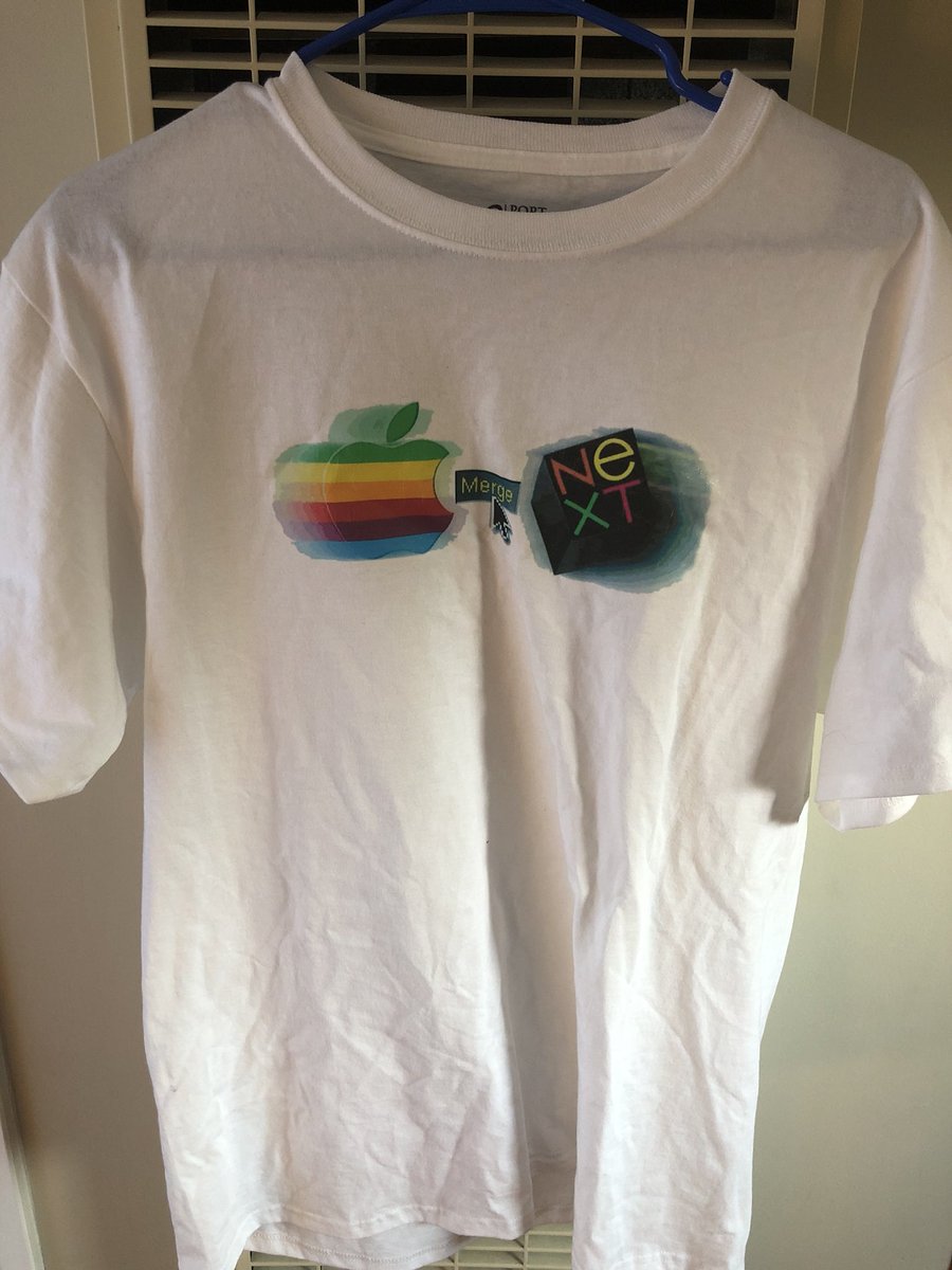 charltonprov's tweet image. Forgot I had this shirt... I wonder if there would ever be a time where it wouldn&apos;t be overkill to wear this 😂 #nextstep #apple #OSx10