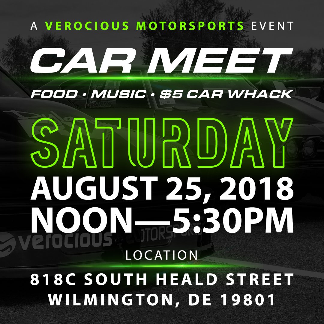 VerociousMS's tweet photo. We're having a #CAR #MEET | AUG 25, 2018 (SAT) 12PM—5:30PM. Admission = FREE! Food = FREE! + MUSIC &amp; ACTIVITIES (fancy whacking a car?). This will be a great #event to #network, see friends, new faces, and some sweet rides! You won't want to miss this 😄 https://t.co/tm11sY0oEW https://t.co/dGdHMdkhIS