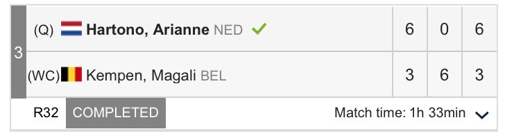 You've heard this before. Ari wins again to advance to the second round in Belgium. #HottyToddy #RebsOnTour