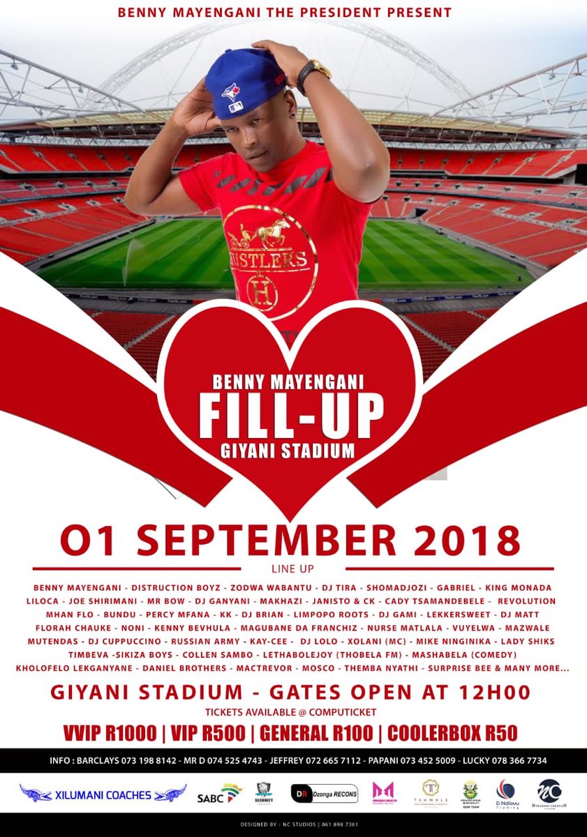 Humphrey_Baloyi's tweet photo. 26 Days To Go #FillUpGiyaniStadium 01 September @BennyMayengani @Munghana @XolanWaleKenhuk @tinyikos https://t.co/9MyVZt7ibV