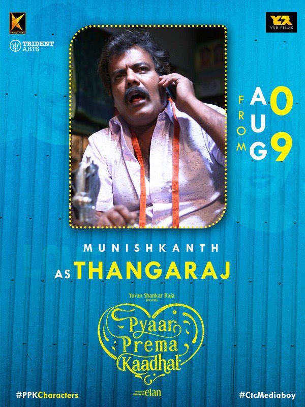 CinemaShoot's tweet photo. #PPKCharacters
@raizawilson as #Sindhuja
#Munishkanth as #Thangaraj
#AnandBabu as #Vivek
#PyaarPremaKaadhal ❤
#PPK3DaysToGo
#PPKAug9
@iamharishkalyan @thisisysr @elann_t @rajarajan7215 @irfanmalik1983 @tridentartsoffl @u1records @ysrfilms @divomovies https://t.co/40xxJ9GA7F