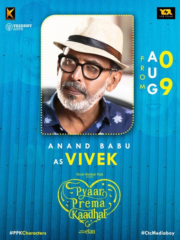 CinemaShoot's tweet photo. #PPKCharacters
@raizawilson as #Sindhuja
#Munishkanth as #Thangaraj
#AnandBabu as #Vivek
#PyaarPremaKaadhal ❤
#PPK3DaysToGo
#PPKAug9
@iamharishkalyan @thisisysr @elann_t @rajarajan7215 @irfanmalik1983 @tridentartsoffl @u1records @ysrfilms @divomovies https://t.co/40xxJ9GA7F