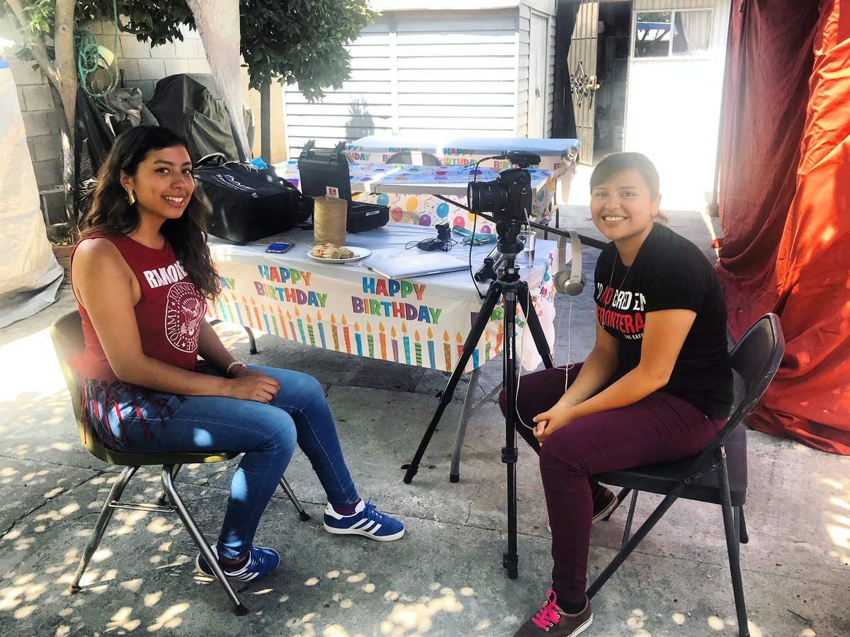 AdvanceParole's tweet photo. Yesterday working with Carla M. on the extension of @advanceparoledoc ! Carla is a resilient womxn who participated in the @calmexcenterโs #CMDSummer2016 program and she will enrich our film with her powerful story as well. โ๐ฝโ๐ฝโ๐ฝ๐ฆ๐ฆ๐ฆ #SiSePuede #BringBackAdvanceParole https://t.co/sYRSYOY0eT