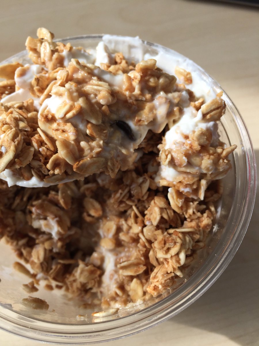 Tried to start the health kick today! Bought a yogurt &amp; granola pot from <a href="/Morrisons/">Morrisons</a> and found maggots in it! Cheers guys! This needs sorting ASAP 😡🤢 #marrisons #kirkstall #extratoppings #vile #maggots