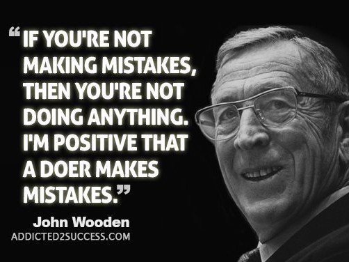 SOCALSandC's tweet image. Motivation Monday! John Wooden said it best about mistakes. #johnwoodenquotes #socalsandc #motivationmonday #mistakesareok #fitness #legionfitpro #pyramidofsuccess