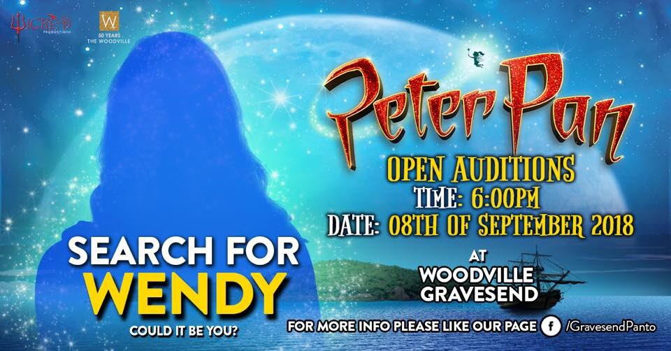 We’re on the Search for a local ‘STAR’ to play the iconic role of Wendy this Christmas <a href="/TheWoodville/">The Woodville</a>! Like our Facebook page /GravesendPanto for more info.