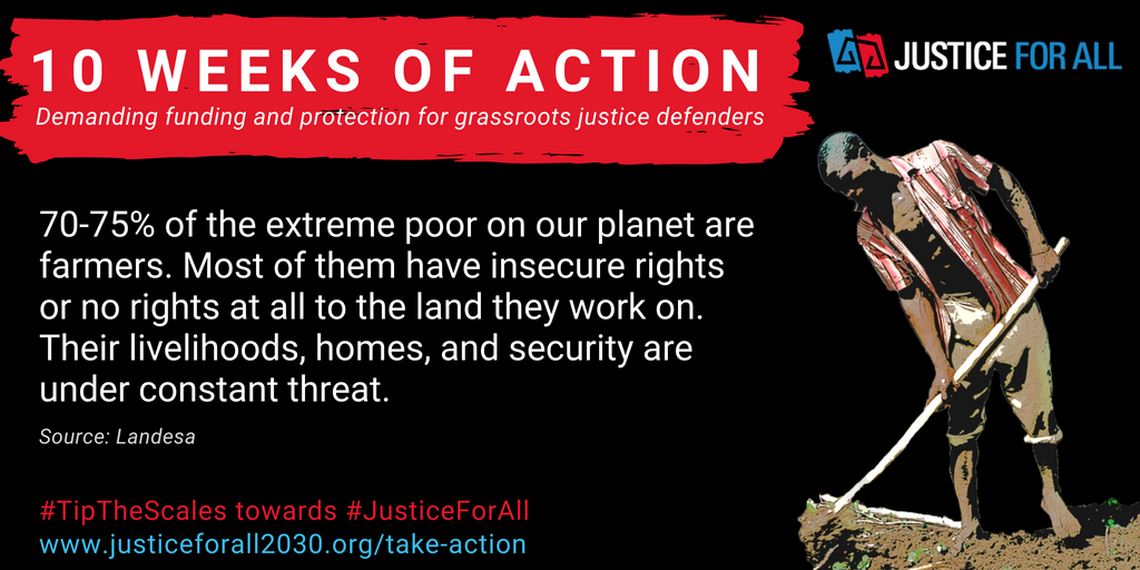 Week 4 of #JusticeForAll's 10 Week's of Action has begun!
Learn about the critical link between #accesstojustice and #landrights, the great work currently being done, the challenges that remain, &amp; what you can do to #TipTheScales - bit.ly/w4petition