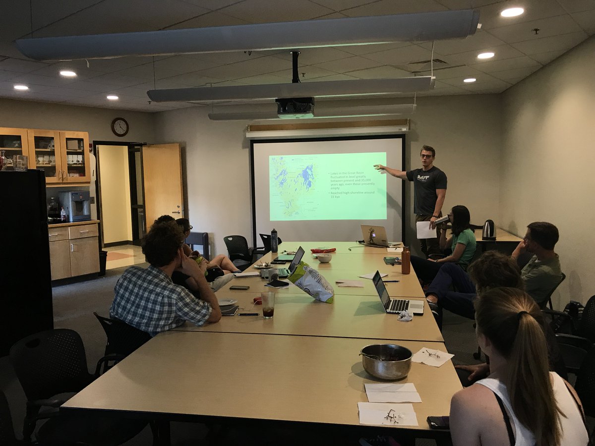 Undergrad intern AJ Iversen is giving his final presentation today!