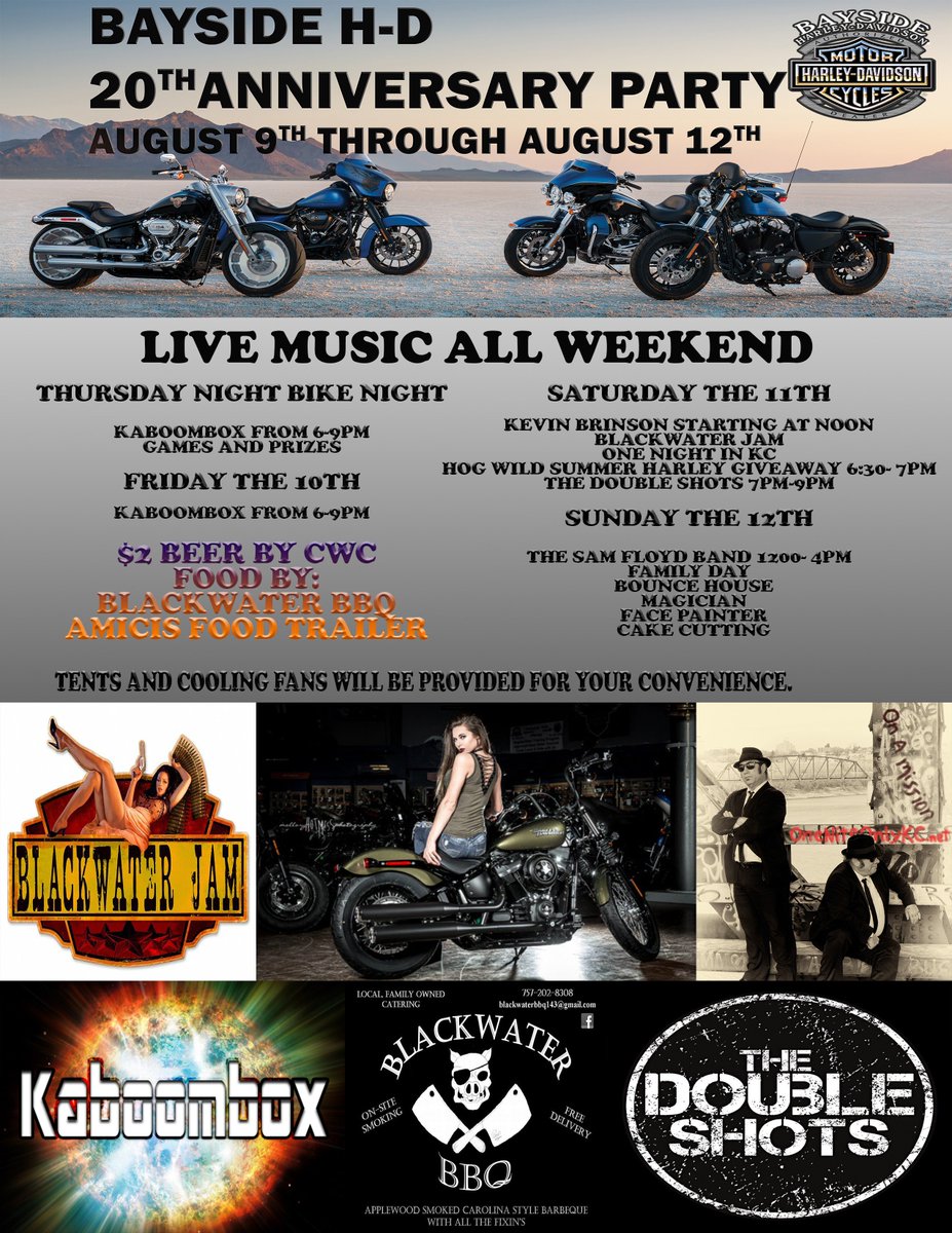BaysideHD's tweet photo. #HarleyDavidson, #Events, #Portsmouth, #HamptonRoads, #Virginia, #Norfolk, #Chesapeake, #Suffolk, #districtharley, #Motorcycles,#Bayside, #HarleyMotorcycle, #HarleyBike, #HarleyDavidsonBikes, #dealership, #Motorcycles, #TestRideRick, #Districthd, #baysidehd, #OBXHD https://t.co/xofPVnReXo