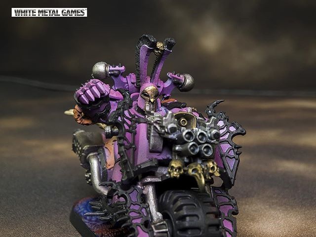 WhiteMetalGames's tweet photo. A brand spanking new #Slaanesh #BikerLord was just produced by our #Minismiths here @WhiteMetalGames for @NextLevelPainting - This big bad brooding biker is leading the #chaos forces to destroy the imperium! #WhiteMetalGames #Creative #art #services #st… https://t.co/Romvt9yGyA https://t.co/3FRmie7DHN