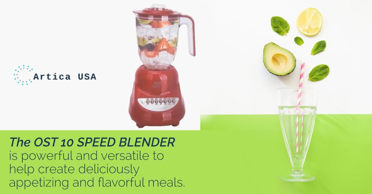 ArticaUSA1's tweet image. The OST 10 SPEED BLENDER is powerful and versatile to help create deliciously appetizing and flavorful meals. goo.gl/26dzjq
#speedblender #powerfulblender #versatile #delicious #meals