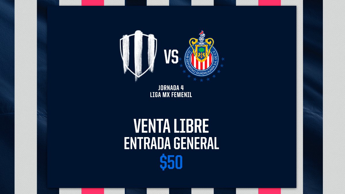 Rayadas's tweet image. ⚽️ | ¡Hoy jugamos juntos 🤜🏻🤛🏻 y contamos con tu apoyo en Casa 🏟️!
🆚 @ChivasFemenil 
⌚️21:00 horas
👉🏻 goo.gl/E7XEGu

#OrgulloDeSerRayado 🔵⚪🎀