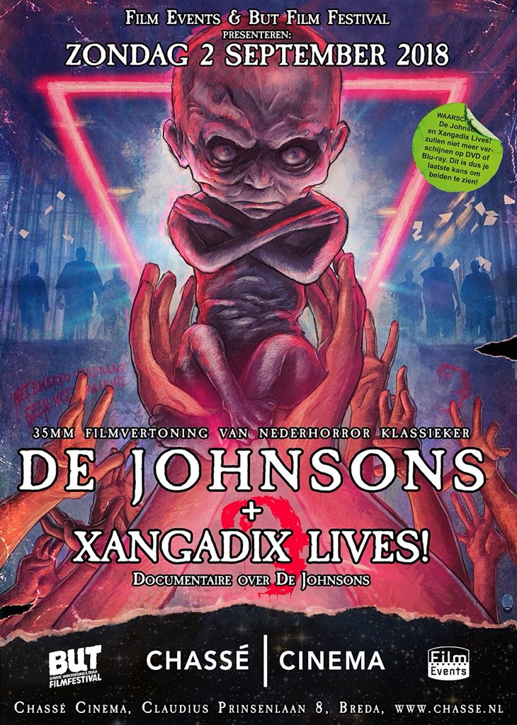 XangadixLives's tweet photo. September 2nd, @ChasseCinema. #dejohnsons #xangadixlives #netherhorror #nederhorror #butfilmfestival #butff #butff18 #butff2018 #netherhorror #xangadix #thejohnsons https://t.co/UKn3dvFxSB