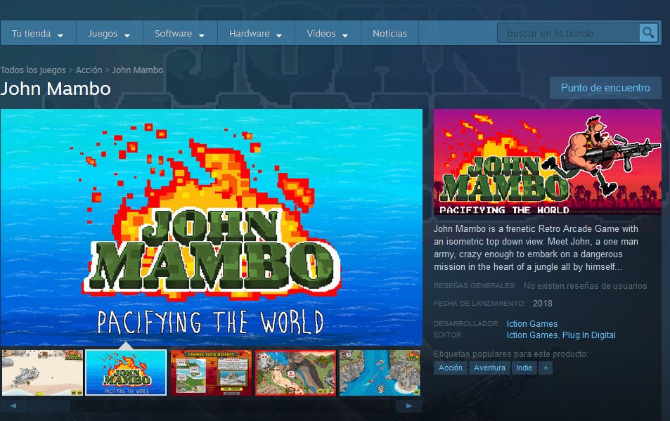 IgamesMambo's tweet photo. You can now add #JohnMambo @IgamesMambo to your wishlist for #steam! Total #arcade in your hands https://t.co/S6NPAyLNRj  #pixelart #unity3d #retro #retrogaming #80s #90s #action https://t.co/BfdG6JKLE1