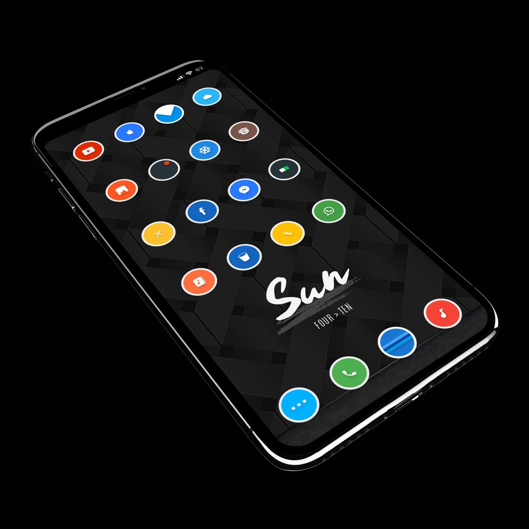 Vladser80's tweet photo. A set up I did yesterday, I made this old theme compatible for @Anemone_iOS , I like the minimalistic disign of the icons. Is called #Hylic by @ihkltc https://t.co/yfFtzcYJ6u
