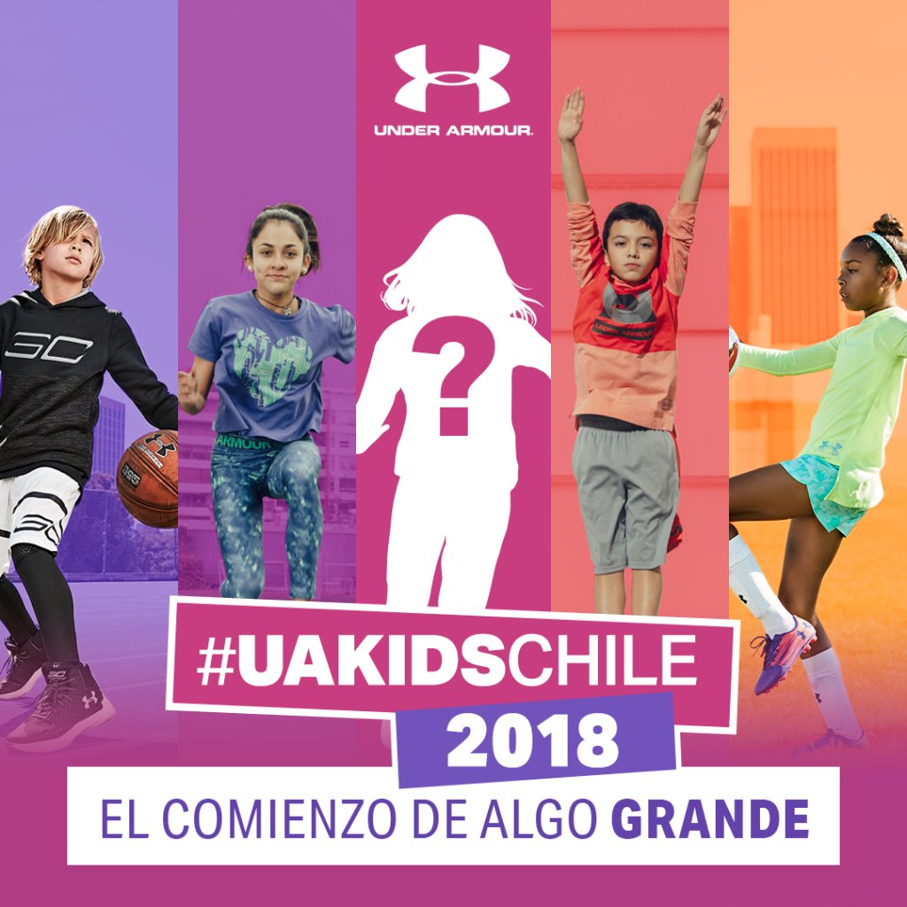 UnderArmourCL's tweet photo. Entrena pensando en tus sueños. Buscamos a las promesas de Chile. Muéstranos tu talento con el #UAKidsChile e inscríbete acá: https://t.co/BbS8xhMmbv #WEWILL https://t.co/584Cj75wSp