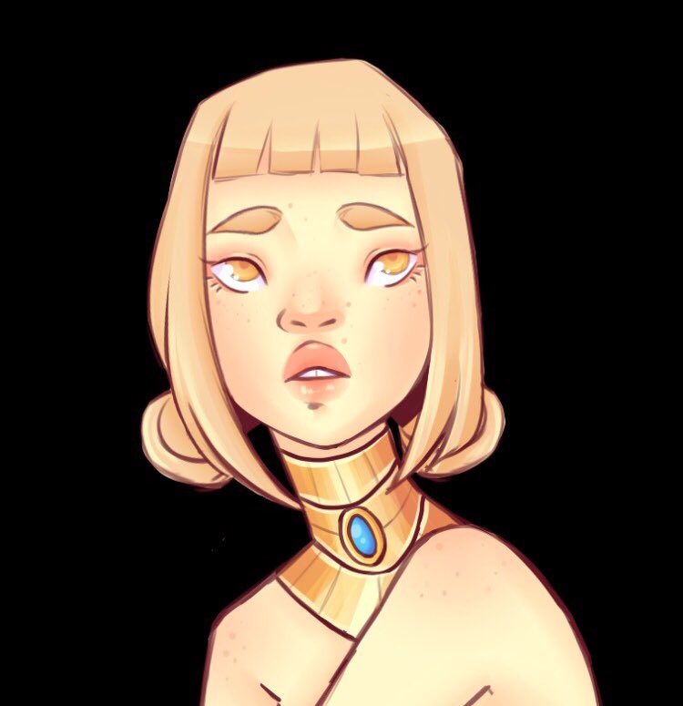 Sometimes, using magic, she hides her ears...