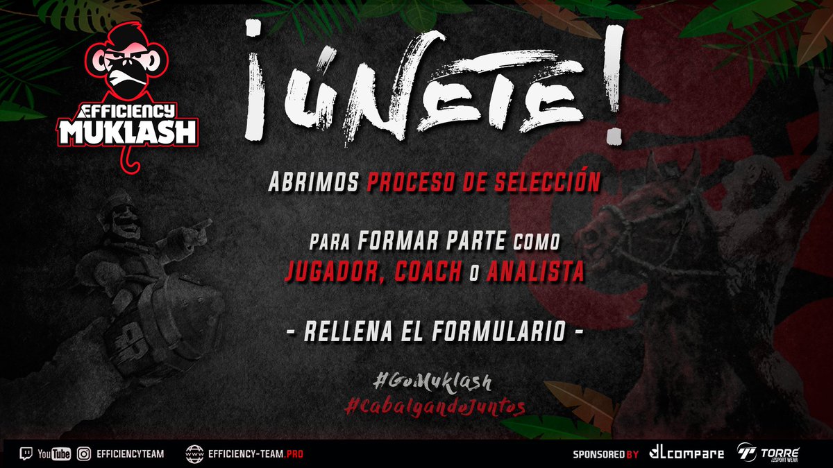 Muklash__'s tweet photo. Siempre en la BÚSQUEDA de nuevos valores, abrimos la posibilidad de formar parte del Clan más EMBLEMÁTICO de Clash Royale, probad y sentid lo que es decir ORGULLOSO, yo Soy de la Jungla.

Formulario de inscripción:
https://t.co/ApArHQjP4o

#CabalgandoJuntos
#GoMuklash https://t.co/FXuVlhhApx