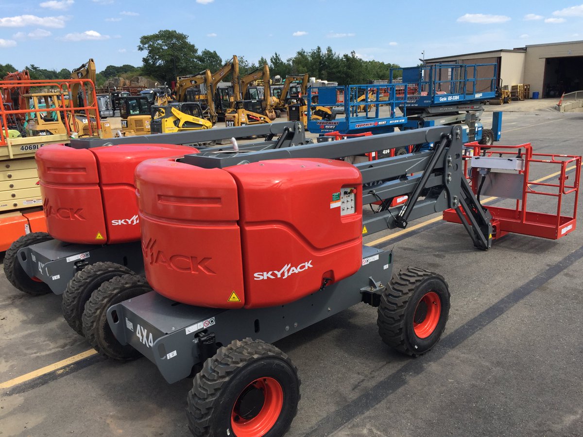 Equipment4Rent's tweet photo. We've added New Skyjack SJ46AJ 46' Articulating Boom Lifts to our fleet!  Look for them out on the job.  Please call us to book them today.  They are Ready 4 Rent!
Call Us: 508-583-5500
https://t.co/2Z941YdpNw
@Equipment4Rent 
#skyjack https://t.co/evWyaEYUIU