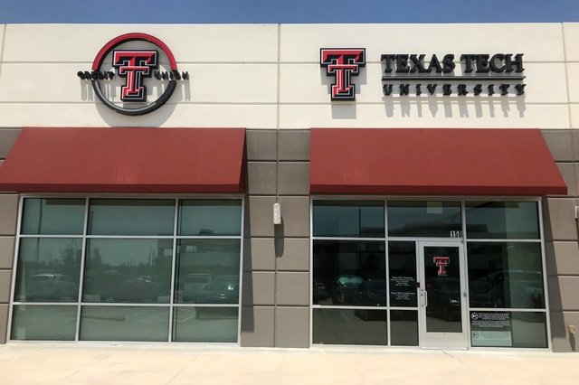 TexasTech's tweet photo. #TexasTech opened a new recruitment center in the Dallas-Fort Worth area! If you're interested in attending Texas Tech, this is a great place to start!  https://t.co/dmoJwtfcgz https://t.co/kFlQSjVxoE