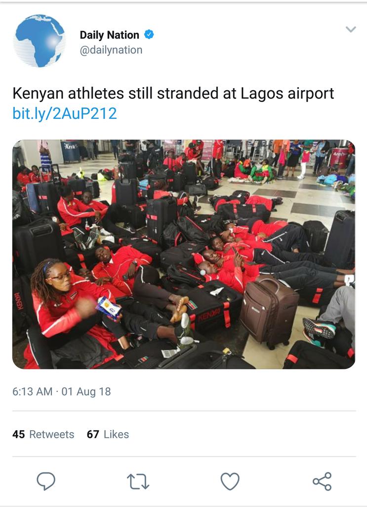 Abikar114's tweet image. Kenyans are extremely resilient lot: getting stranded at the airport of the hosting nation, then becoming top of the table in medals!

#Asaba2018 @wmnjoya @RasnaWarah @alaminkimathi @gathara @JerotichSeii @surambaya @Bob_Odhiambo @Waambui @kenyanpundit @BenjiNdolo @Citizen_Alert1