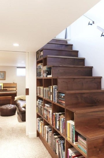 rushresidential's tweet photo. Innovative idea:
Need more room for book storage? Try this innovative storage technique under your home staircase! #innovation #srategy #design #optimize #homes #storage #conveniency https://t.co/NBOl6heb5e