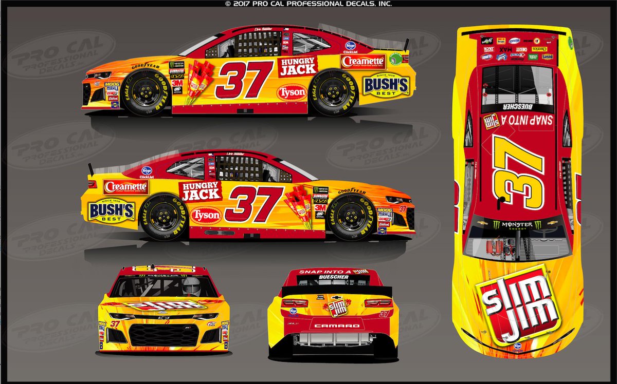 Chris Buescher�s Slim Jimsponsored car for this weekend Chris Buescher�s Slim Jimsponsored car for this weekend