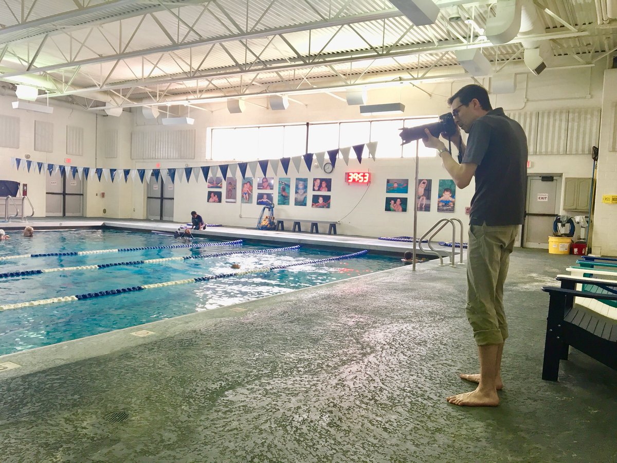 ouryorkmedia's tweet photo. We’re not afraid to get our feet wet. Hanging out at the @JCCYork today for a photo shoot. #comingsoon #goodnews #ouryork https://t.co/gNQTqJvj3J