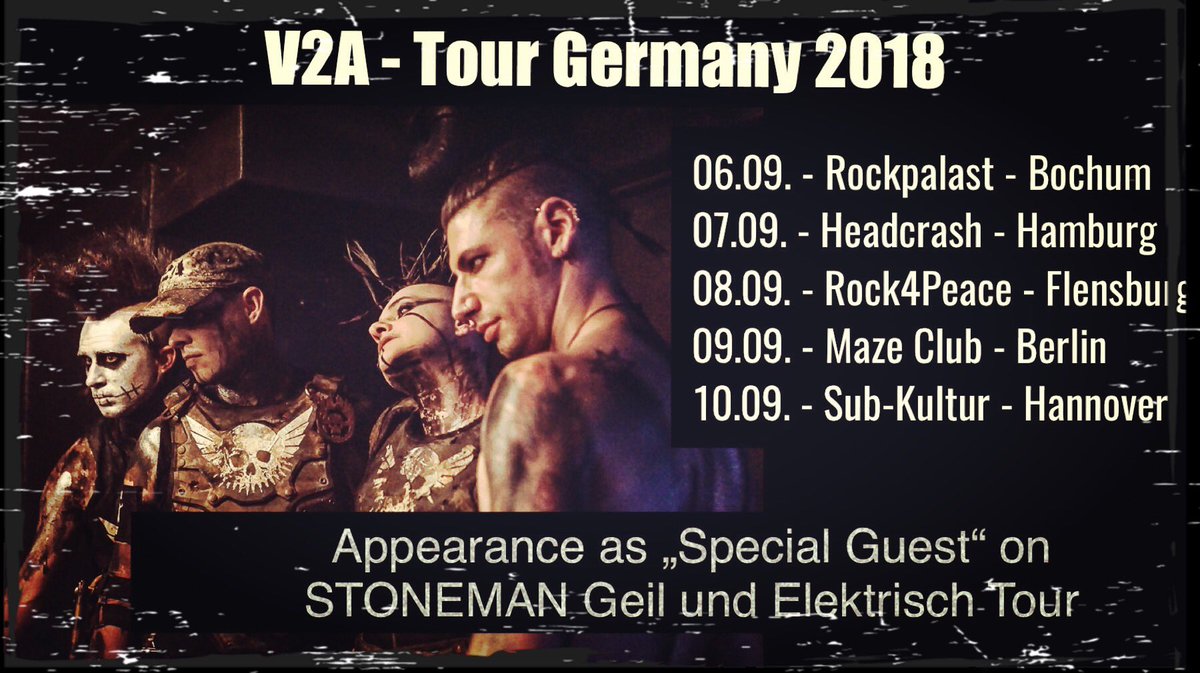 V2A_TROOPERS's tweet photo. Tour Tour Tour - Germany we are coming soooooon!!!! #v2a #v2a_troopers #stoneman #tourlife #cannotwait #madmax #postapocalyptic #gravitykiller https://t.co/JQ7v9lJhYb