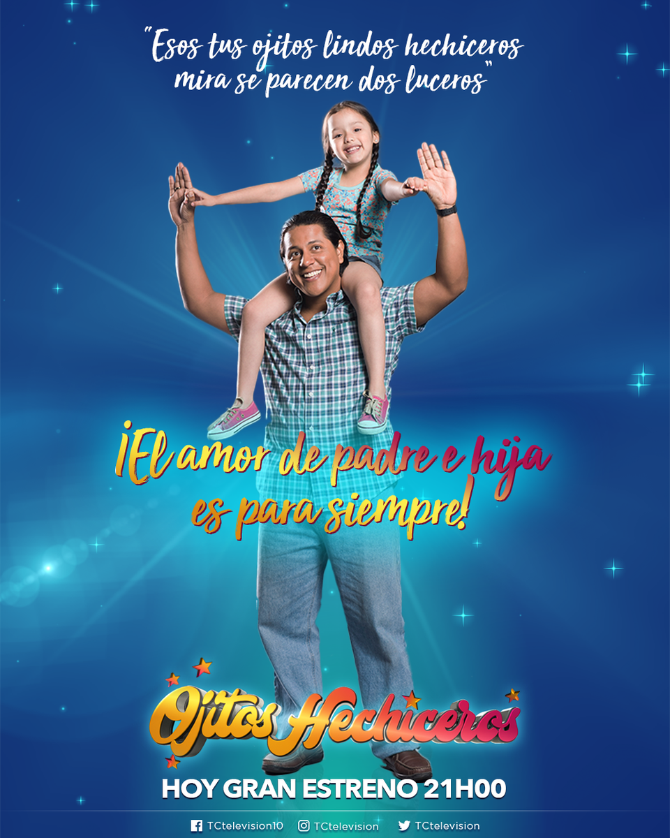 tctelevision's tweet photo. 💕 "Mira se parecen dos luceros".
Llegó el GRAN DÍA, ¡#OjitosHechiceros se apoderará del Ecuador 🌌! A las 9PM: Tú te enamorarás de la voz e historia de #Estrellita 💫.

¡No te pierdas el ESTRENO 📺! https://t.co/BJdyu9BKEl