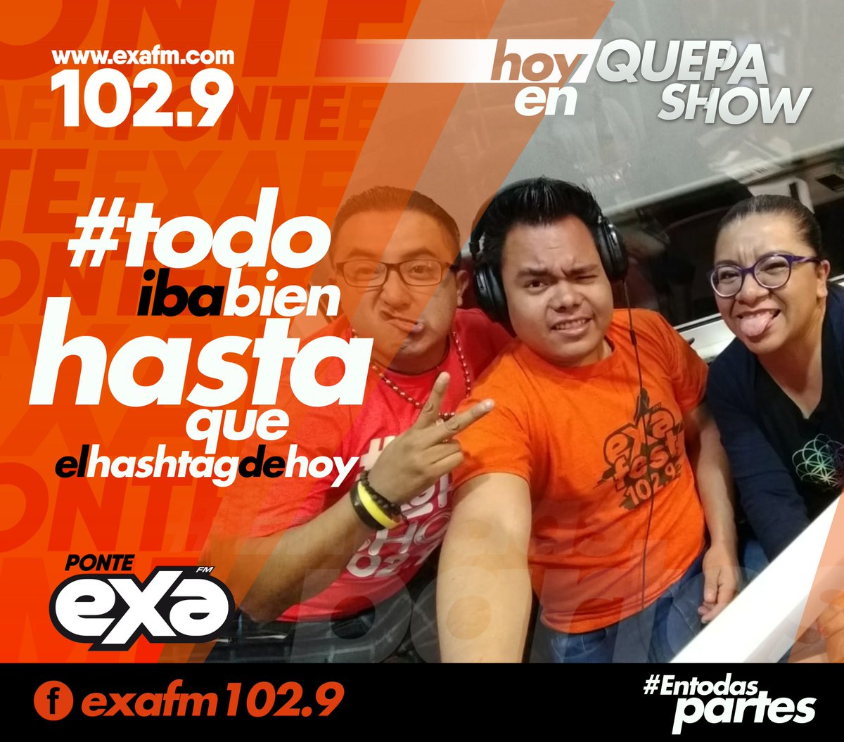 ExaTehuacan's tweet photo. Inicia la semana bien y de buenas ¿Cómo? 🤷‍♂️🤷‍♂️
Pues escuchando #QuePashow 😎
@AdyTeran @PiolinAldo y @JOSELUIS_KRN ya esperan tus whats al 238 166 3900 con el HT de hoy #TodoIbaBienHastaQue
#EnTodasPartes #PonteEXA https://t.co/qoNION5IYn