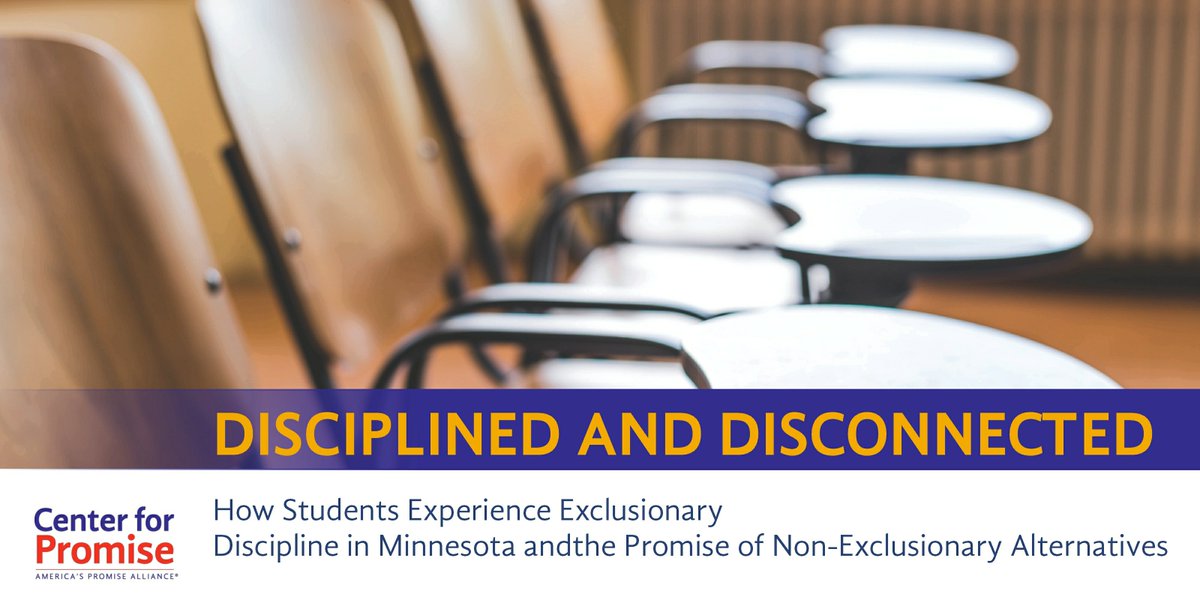 MNYouth's tweet image. #ExclusionaryDiscipline impedes opportunities to learn and threatens young people’s
connection to their school and educational experience. bit.ly/2u0KBVT