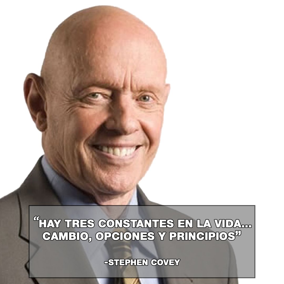 SeHablaRRSS's tweet photo. “Hay tres constantes en la vida… cambio, opciones y principios”  -Stephen Covey

#SeHablaFrases #StephenCovey #SeHablaRRSS https://t.co/KJPXZ7aoVv