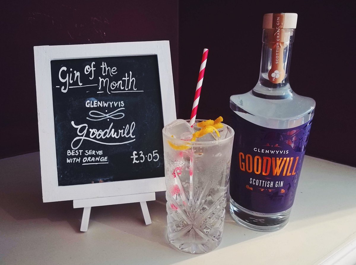 LochNessInnDrum's tweet photo. We are so pleased to introduce our new gin of the month from @glenwyvis distillery in Dingwall. Not only are they community owned and eco friendly, they make delicious gin! 🍸 Served with @fevertreemixers tonic orange 🍊 #lochnessinn #tasteourbest #goodwillgin #ginandtonic https://t.co/HpkHBAQZaf