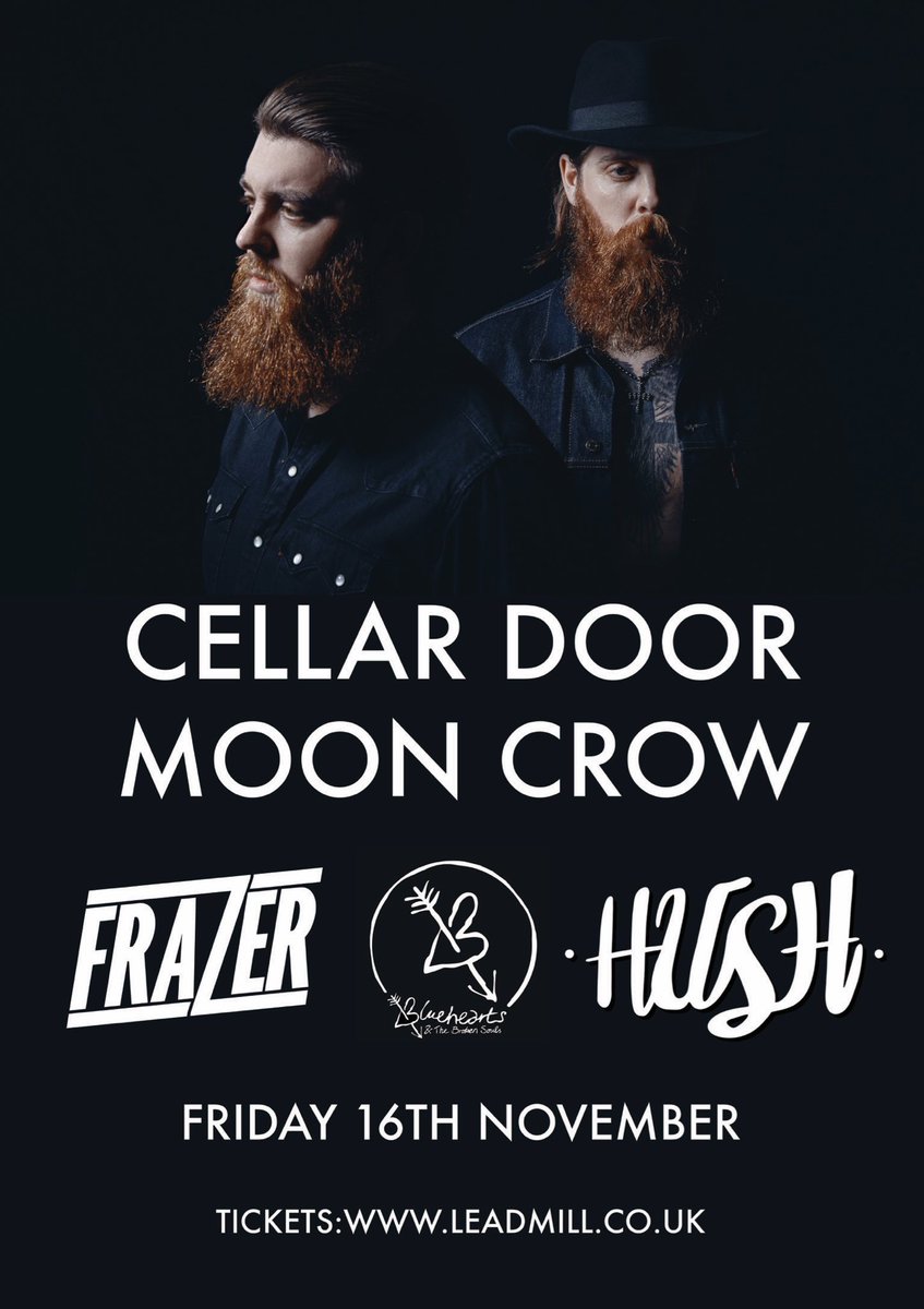 We have the pleasure to announce that we are supporting the wonderful <a href="/CDMCband/">CellarDoorMoonCrow</a> at The <a href="/Leadmill/">The Leadmill</a> on the 16th of November! 

Message us for tickets! 

It’s gonna be one hell of a night