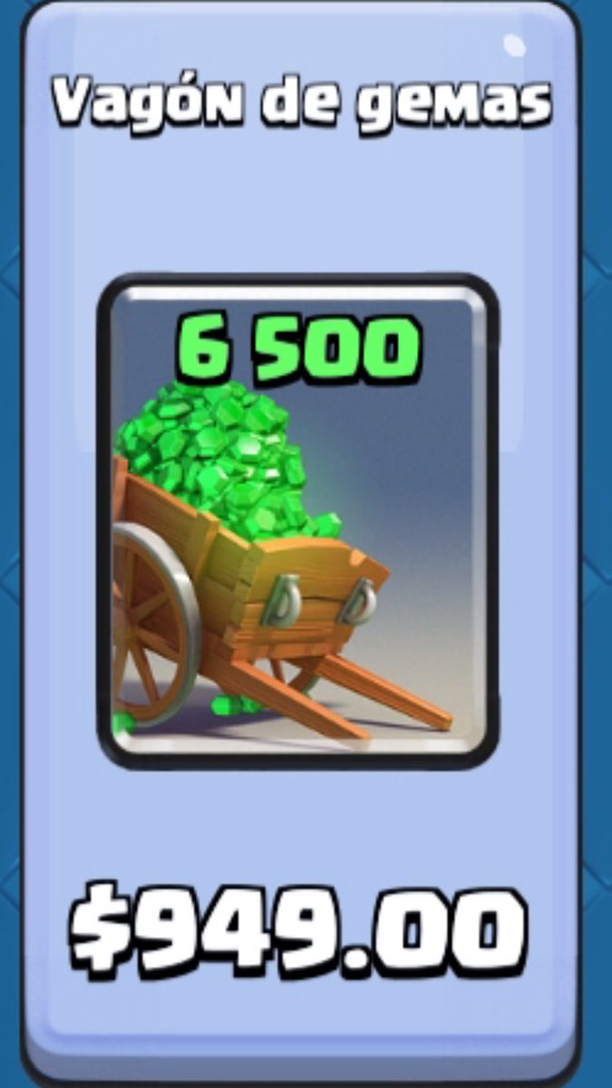 Sorteo‼️🤑 2 Vagones de Gemas! 6500🤑
Req:
Seguir:
<a href="/Ednar_Royale/">Ednar_Royale</a>✅
@FireGemsCR✅
@TadeoVargasCR✅
Dar RT 🔄
Termina 12/08/18 GANADORES EN DIRECTO👌🏼👍🏼🍀 (Atentos al canal)
DOS GANADORES🤑
Suerte🍀🍀🍀