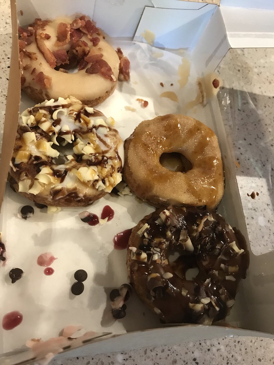 ShaneClapham's tweet photo. Thanks to Peace Love &amp; Little Donuts for the awesome GF Donut delivery. Made my day!
@CFDonuts #baconondonuts https://t.co/OldjHXwamb